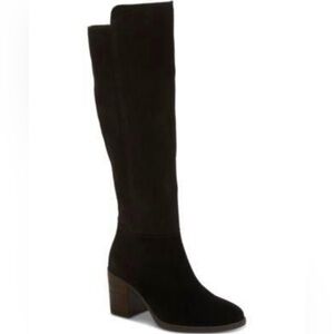 Extra Wide Calf - Lucky Brand Leather Boots - Size 8